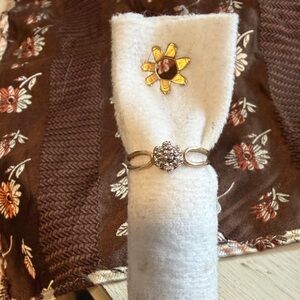 Delicate Yellow Gold with Diamond Accents Ring